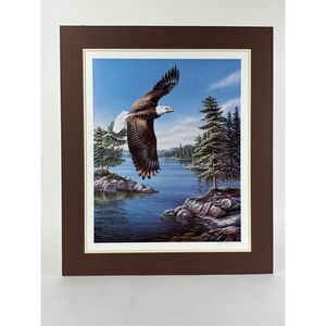 James Meger American Heritage Eagle Signed and Numbered Matted Print